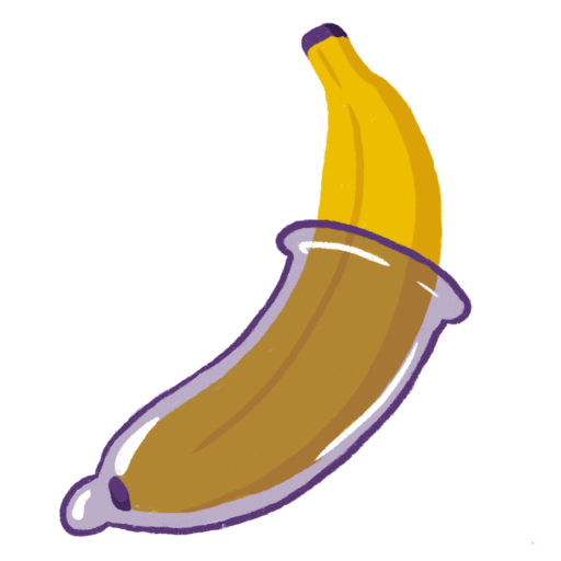 banana in condom graphic